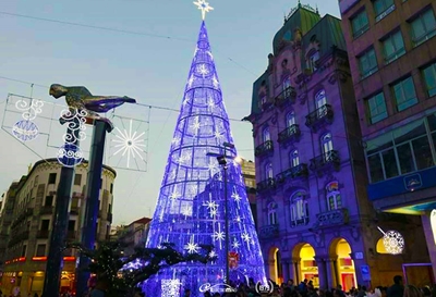 Giant Christmas tree in Vigo
